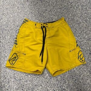 Y2K Yellow Men's Board Shorts